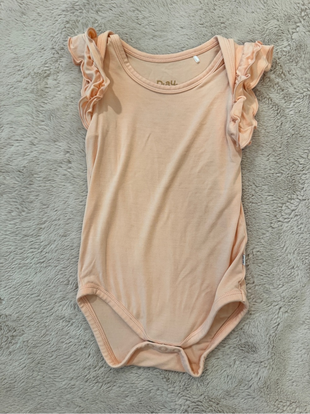 Little Sleepies Peach Sorbet Flutter Bodysuit 6-12 Months